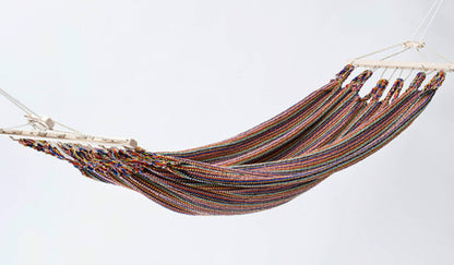 Einzelhängematte 'Relax' I weiß-uni 06 | L 300 x B 130 cm | 100% Baumwollgewebe