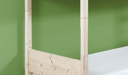 Hochbett / Stockbett 'Bunks & Dreams' | 90 x 200 cm | Fichte gebürstet und geölt | Made in Italy
