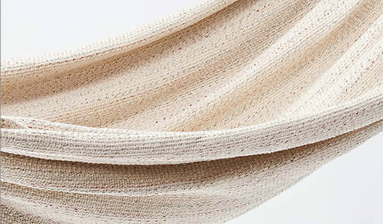 Einzelhängematte 'Relax' I weiß-uni 06 | L 300 x B 130 cm | 100% Baumwollgewebe