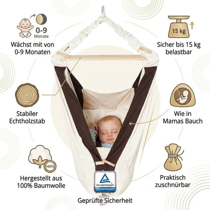Babyhängematte Kangoo | Luxuriöse Hängemattenliege für Babys