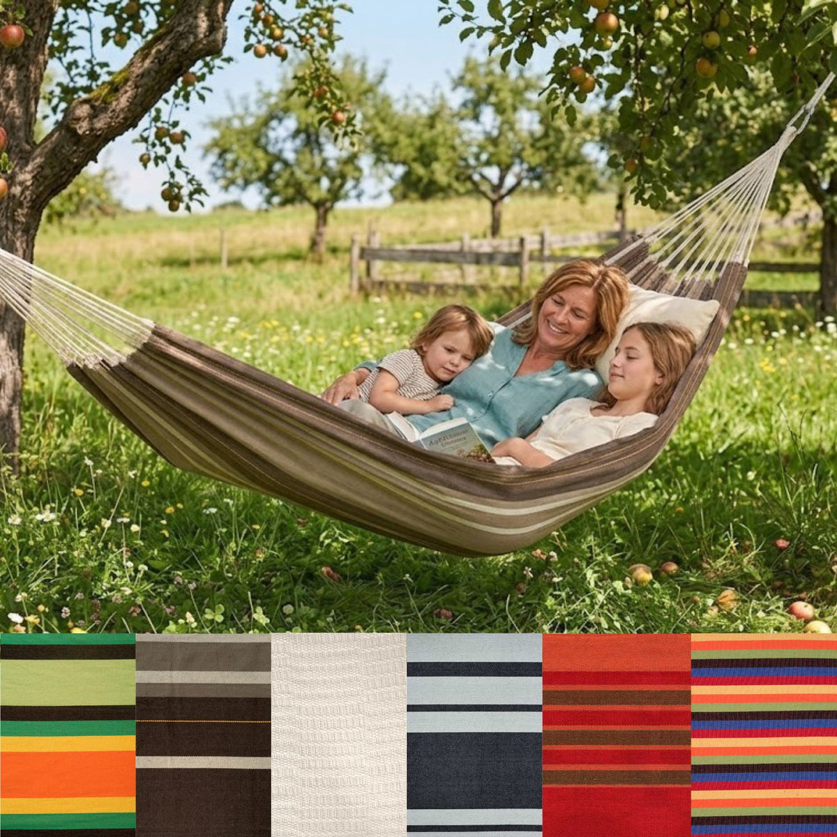 Familienhängematte Paradiso esmeralda | L 360 x B 175 cm | Belastbarkeit max. 200 kg