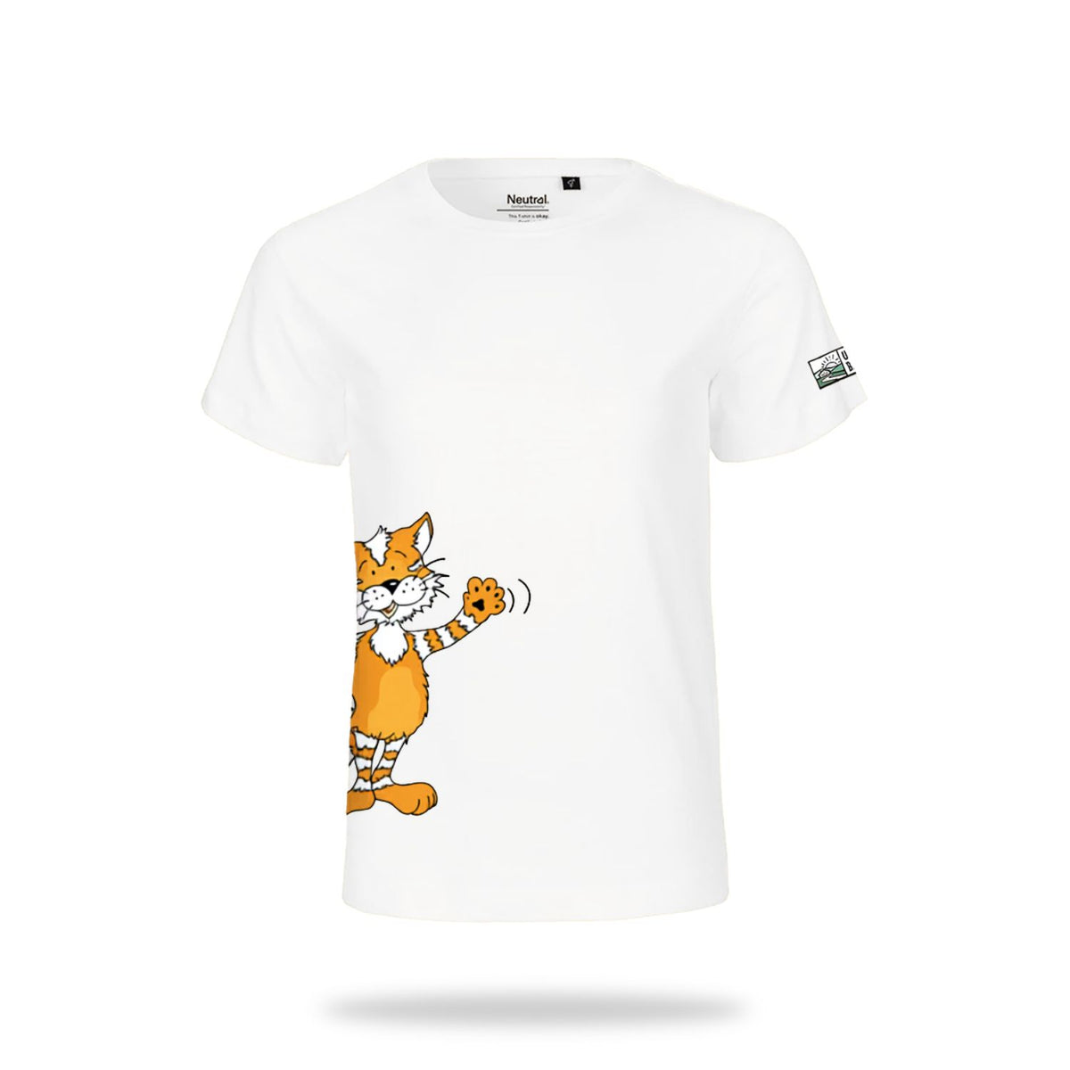 Kinder T-Shirt 'Urlaub am Bauernhof' | Bio-Baumwolle | Kater | grün | 92/98