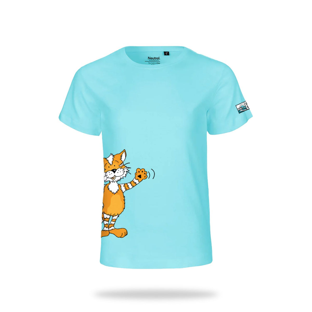 Kinder T-Shirt 'Urlaub am Bauernhof' | Bio-Baumwolle | Kater | grün | 92/98