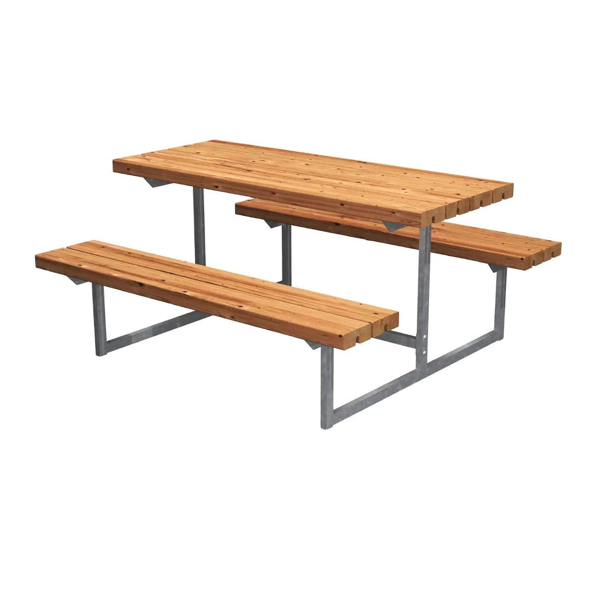 Gartenmöbel-Garnitur 'Basic Junior' | | 1 Tisch, 2 Bänke | fix | L 118 x B 114 x H 57 cm | ThermoWood®
