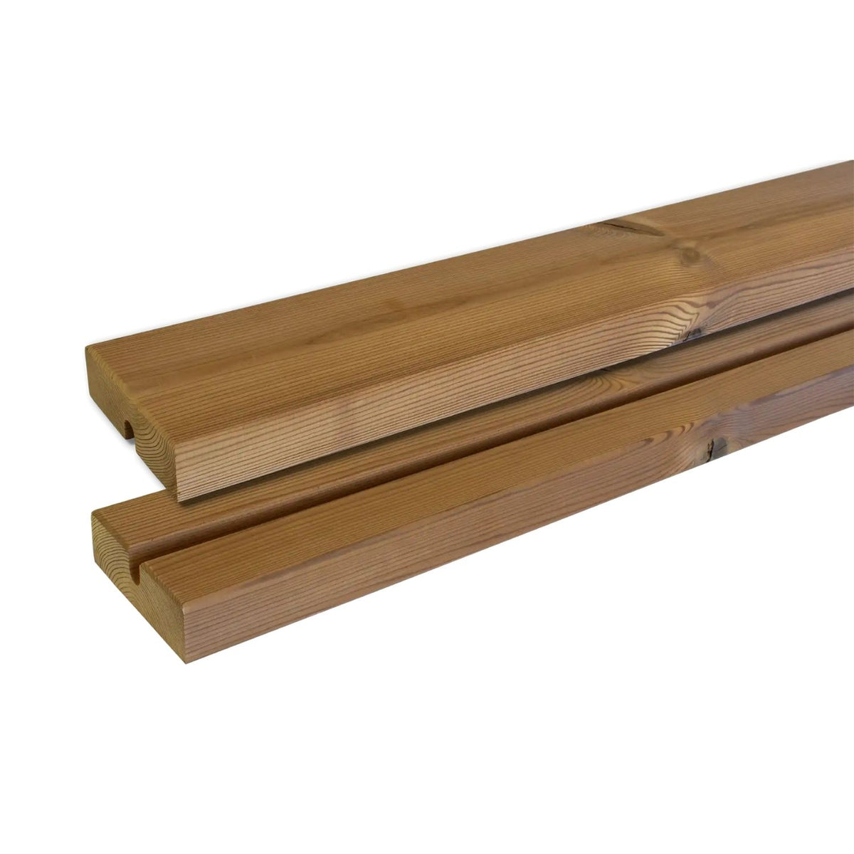 Gartenmöbel-Garnitur 'Basic Junior' || | Rückenlehne | 1 Tisch, 2 Bänke | fix | L 118 x B 132 x H 57 cm | ThermoWood®
