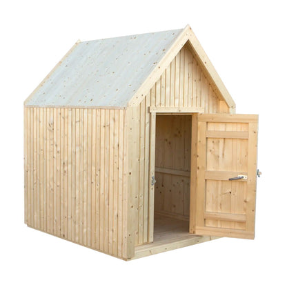 Spielhaus 'Classic' | mit Dachpappe | L 144 x B 124 x H 178 cm | unbehandelt