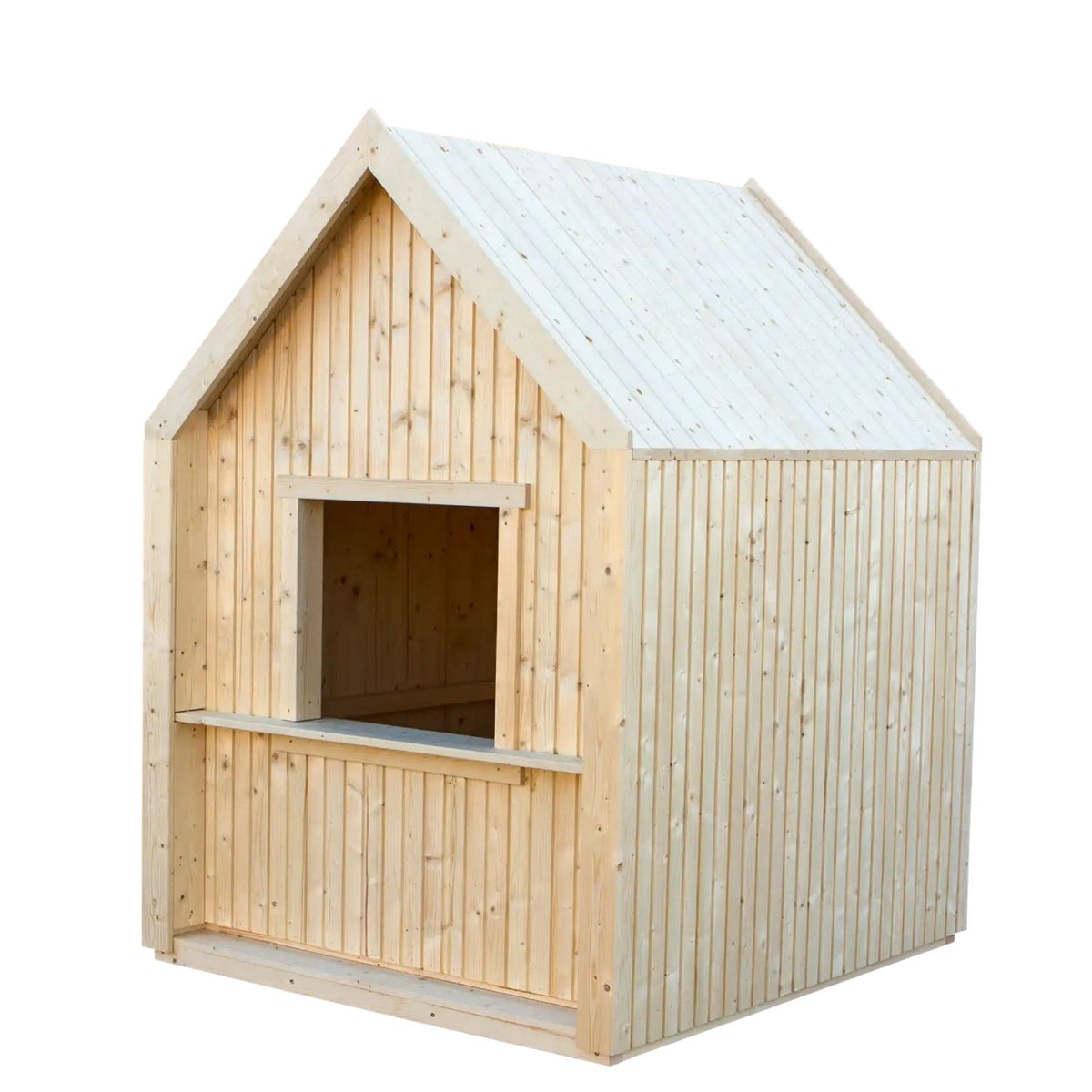 Spielhaus 'Classic' | mit Dachpappe | L 144 x B 124 x H 178 cm | unbehandelt