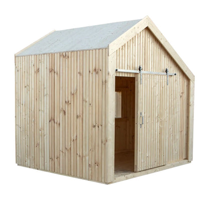 Spielhaus 'Cozy' | mit Dachpappe | 1 Sitzbank | Spieltheke | L 184 x B 208 x H 212 cm | unbehandelt