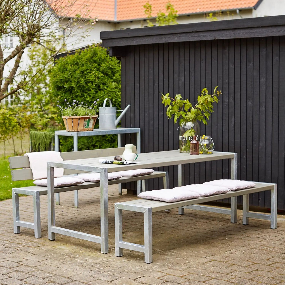 Planken-Gartentisch 'Elementar' | L 186 x B 77 x H 73 cm | Holz
