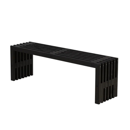 Lattenbank | L 138 x B 36 x H 45 cm | Kiefer | Treibholzfarbe
