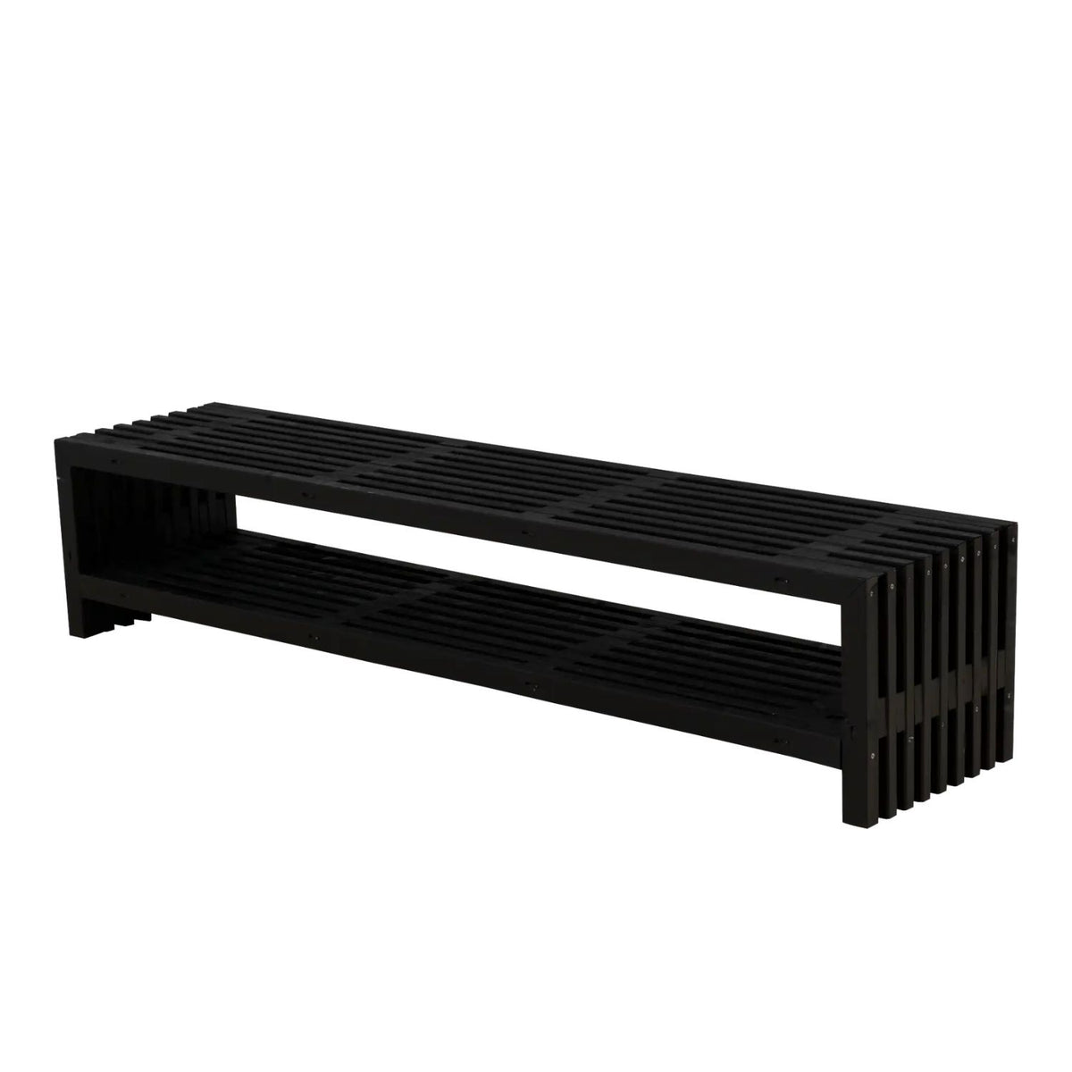 Lattenbank | L 138 x B 36 x H 45 cm | Kiefer | Treibholzfarbe