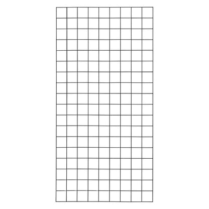 Pflanzenspalier 'Rosenportal' | L 198 x B 108 x H 208 cm | Wandmontage | Stahlgitter | schwarz
