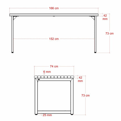 Planken-Gartenbank 'Trend Living' | L 150 x B 37 x H 45 cm | ThermoWood® | schwarz