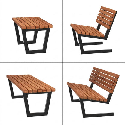 Gartenmöbel 'Siesta Living' - Sessel | schwarz | L 75 x B 70 x H 74/42 cm