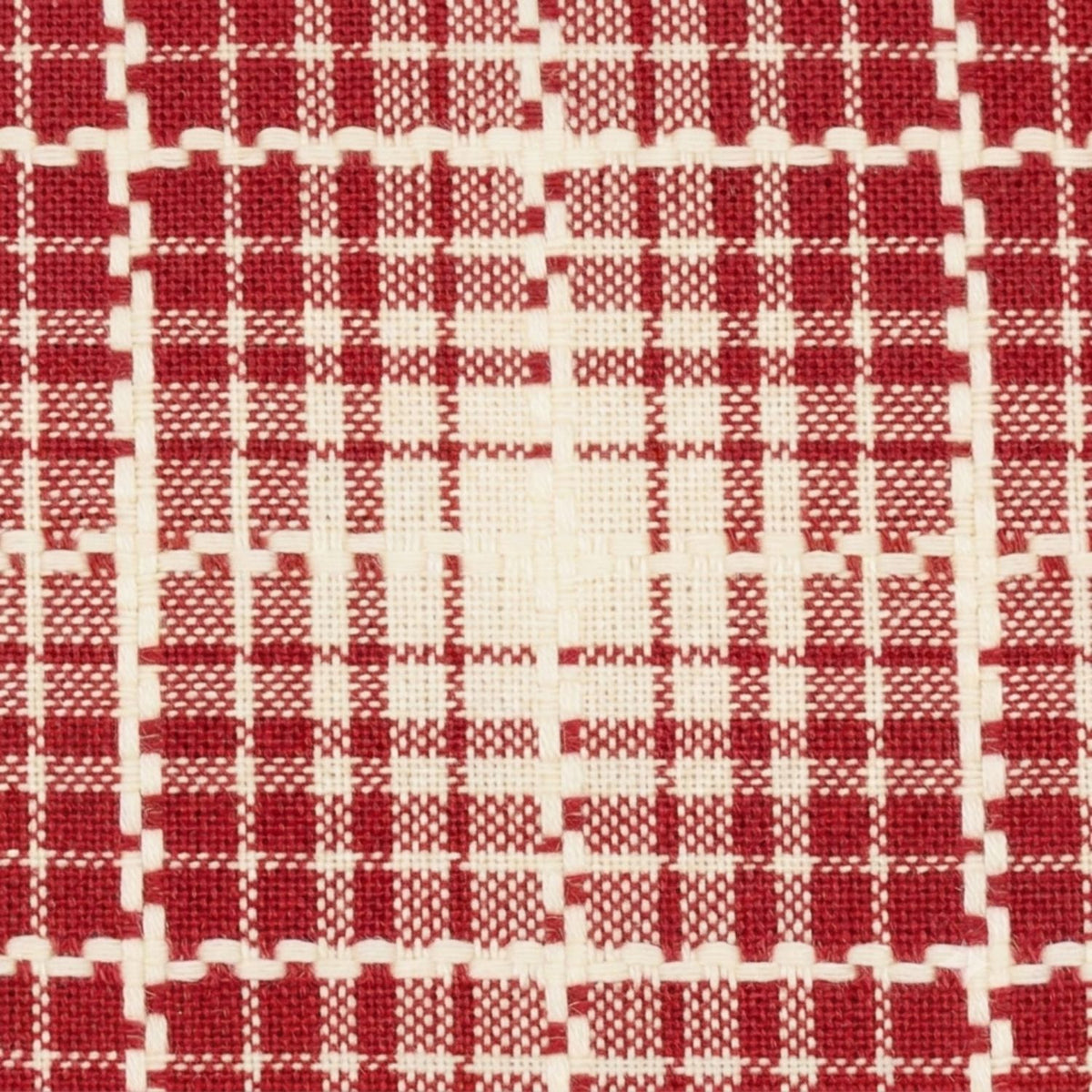 Bettwäsche 'Nature Pure Caro' Naturbettwäsche aus den Alpen. 140x200 karo_rot