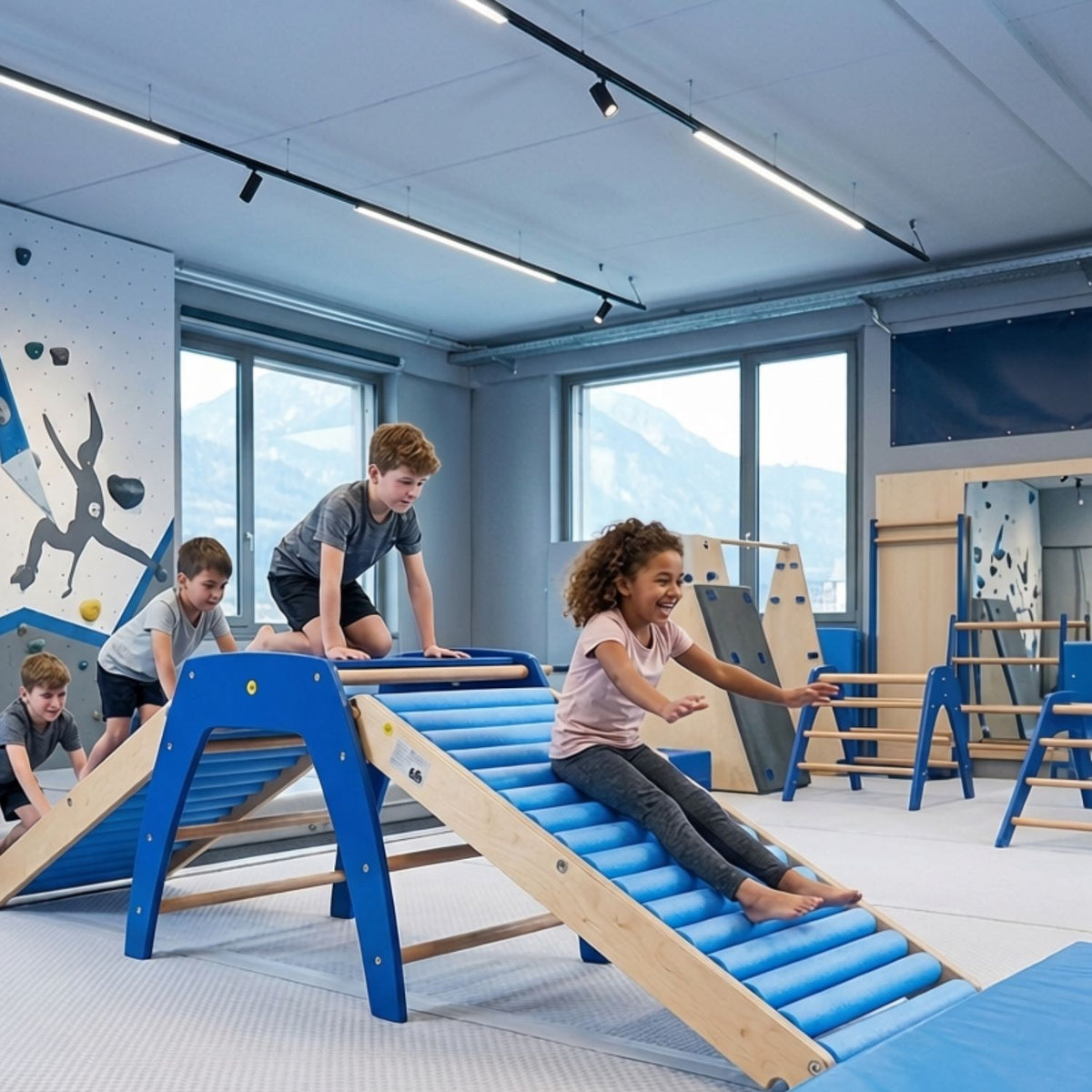 Rollenrutsche im Set - Sportgerät für Kinder - 3 teilig
