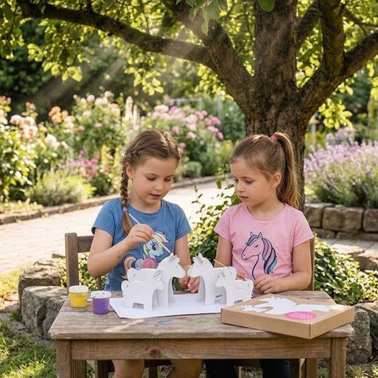 UaB Geschenk Ponys aus Pappe 'Pippa' - Zum Bemalen