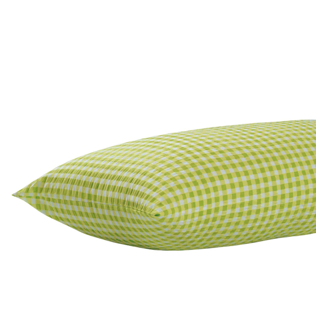 Seersucker-Kissenbezug | Vichy Karo | apfel | 40x80 cm | 100% BW | 60°C