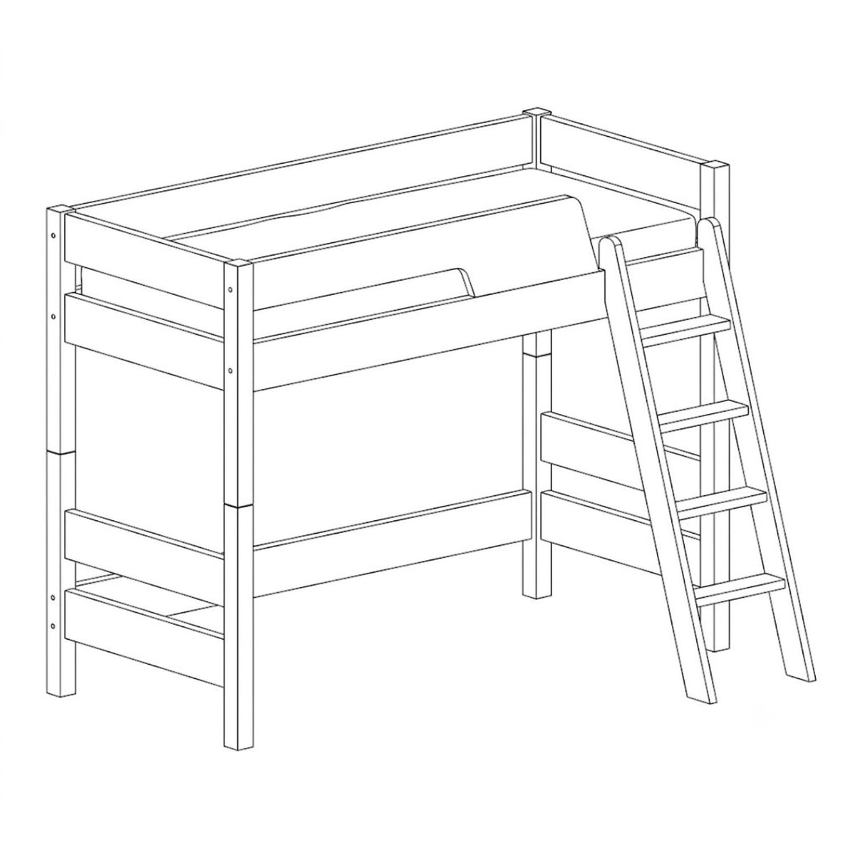 Kinder Hochbett 90/200 - 'Time4Dreams'
