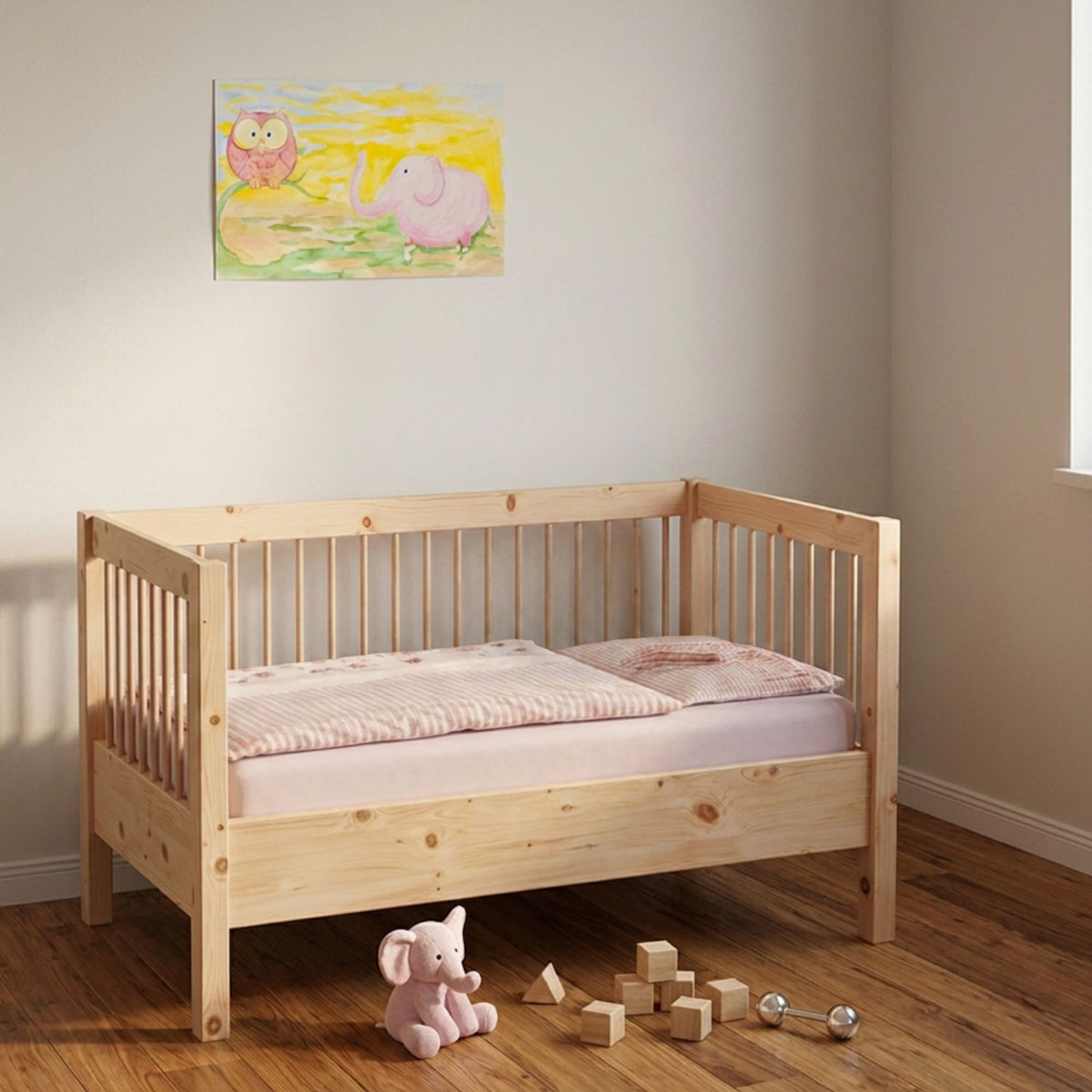 Zirbenbett  'Dreamland Shelter' | Das 'mitwachsende' Gitterbett | inkl. Lattenrost | 70 x140 cm