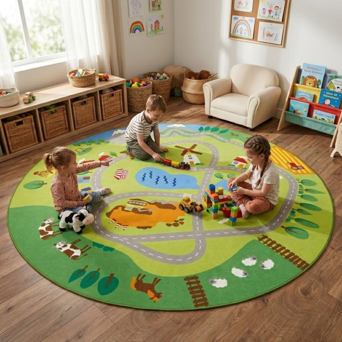Teppich 'Stadt-Land-Fluss' | DM 3 m