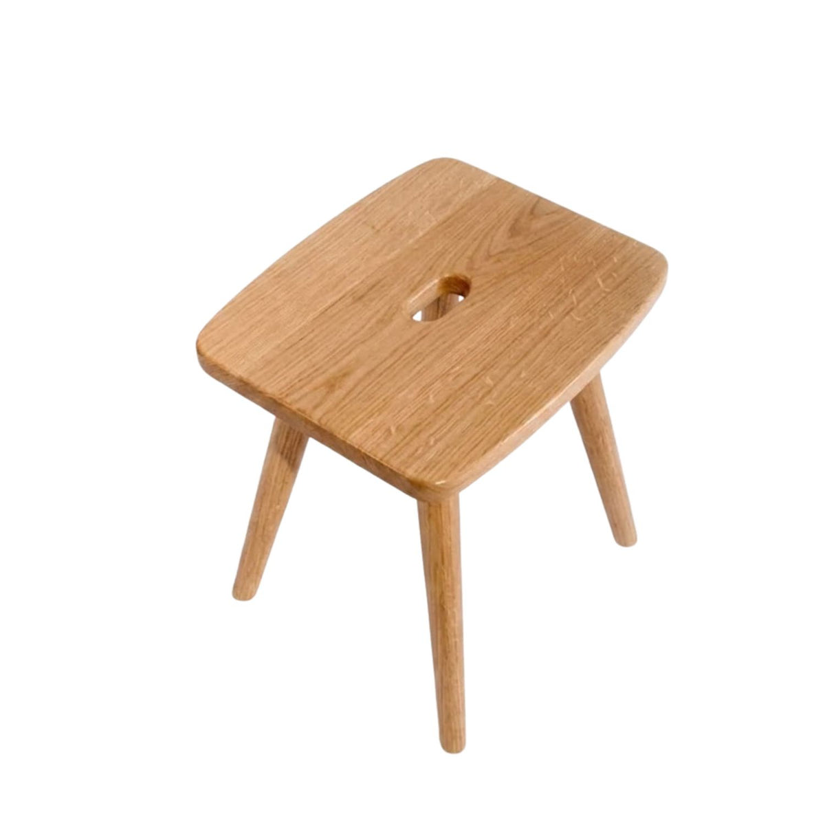 Hocker 'Urtyp' | B 46 x T 41 x H 45 cm | Eiche Natur lackiert