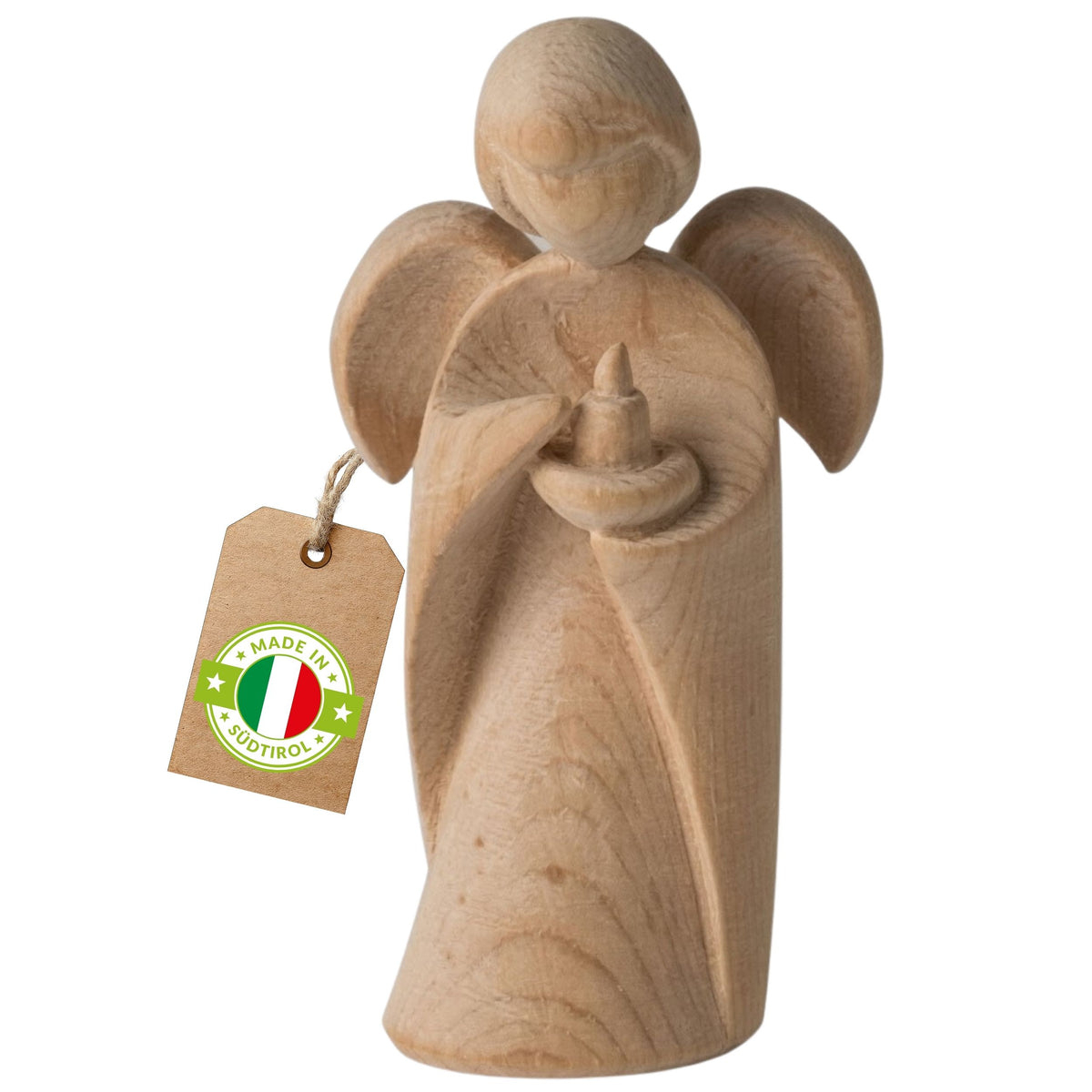 Klassischer Schutzengel aus Zirbenholz | betend 9cm