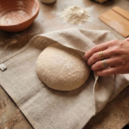 Brottuch aus Natur Bäckerleinen in verschiedenen Größen 30x50 cm