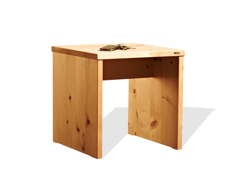 Hocker aus Massivholz  - 'Homerest' Kernbuche mit Wasserlack behandelt