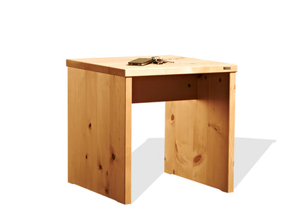 Hocker aus Massivholz  - 'Homerest' Kernbuche mit Wasserlack behandelt