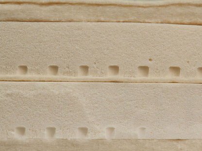 Naturmatratze mit Halbleinen-Bezug 'Organic Balance' 100 x 220 x 17 cm Fest