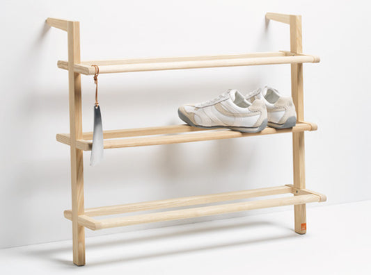 Schuhregal 'Gaston' aus massiver Esche