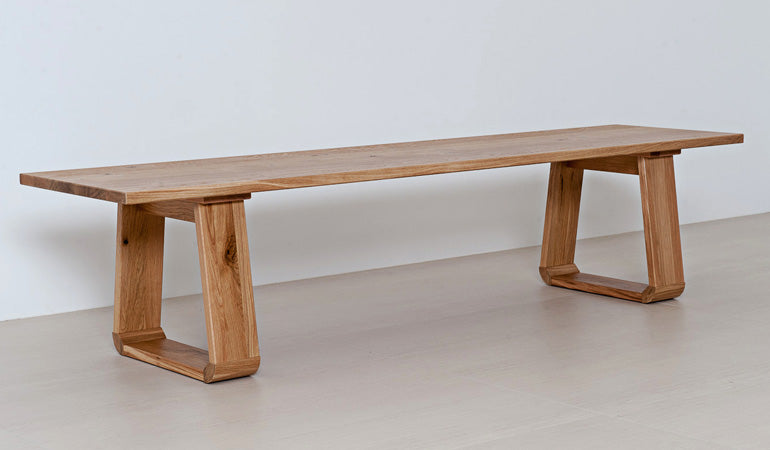 Schöne Vollholzbank 'Look' - ohne Rückenlehne 100x46x47 Zirbe natur