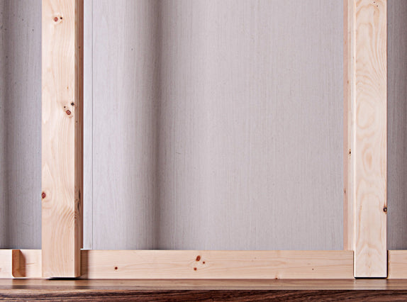 Klassisches Massivholzbett 'Style' -  90x200 Astfichte mit Wasserlack behandelt