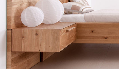 Hänge-Nachttisch 'Alp Style' -für Bett 'Alp Style' in  61x33x19 Astfichte mit Wasserlack behandelt