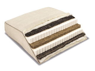 Naturlatex-Rosshaarmatratze-Kokoslatex  'Natura One Special' -16 cm 90x200 medium halbleinen-stepp