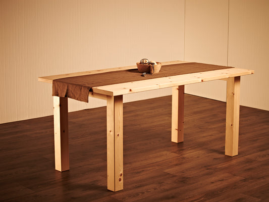Massiver Holztisch 'Tablein' - im Landhaus-Stil  Astfichte mit Wasserlack behandelt 160x90x75