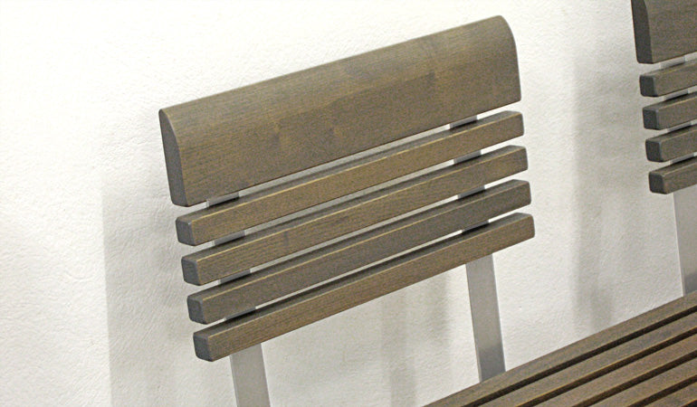 Einzel-Rückenlehne  'Green' für Bank  'Green' 48x85 akazie_roh