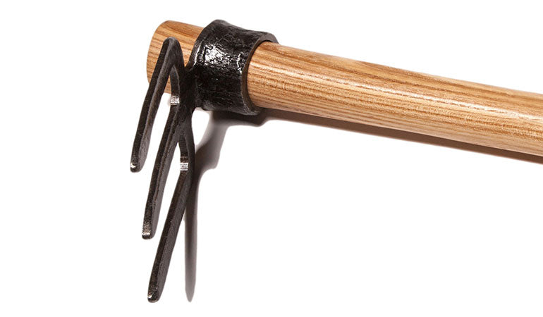 Handhaue 'Krafts' - 3 Zinken handgeschmiedet 40cm eschenstiel