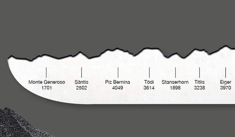 Brotmesser 'Best of Switzerland' | mit Panoramaschliff | handgefertigt