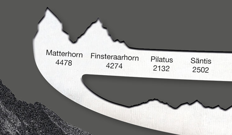 Käsemesser 'Best of Switzerland' - mit Panoramaschliff