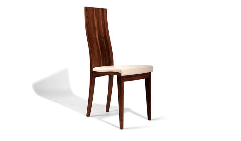 Eleganter Stuhl mit Weisspolster - 'Sitwell Fine Cushion' kernbuche roh
