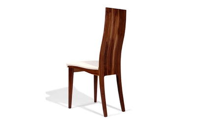 Eleganter Stuhl mit Weisspolster - 'Sitwell Fine Cushion' kernbuche roh