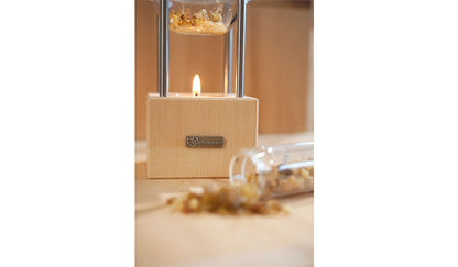 Duftlampe aus Zirbe 'Pine Fragrance' | 25 g Weihrauch im Sackerl