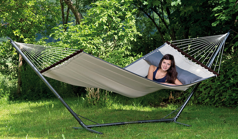 Hängemattengestell Sumo Grande | L 320-380 x H 132 x B 107 cm | längenverstellbar