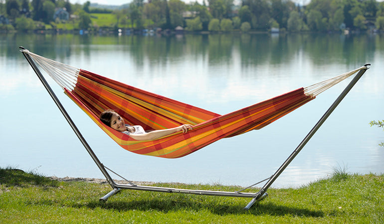 Hängemattengestell Sumo Grande | L 320-380 x H 132 x B 107 cm | längenverstellbar