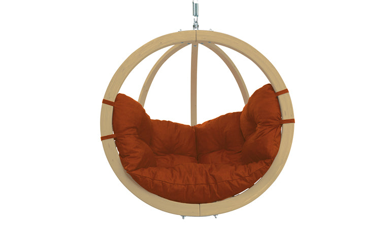 Hängesessel 'Globo Chair' - terracotta | B 121 x H 118 x T 69 | Fichtenholz