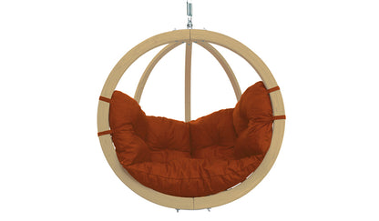 Hängesessel 'Globo Chair' - terracotta | B 121 x H 118 x T 69 | Fichtenholz