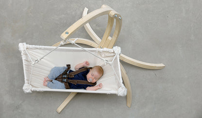 Babyhängemattengestell Hippo | B 108 x H 140 x L 105 cm | Fichtenholz