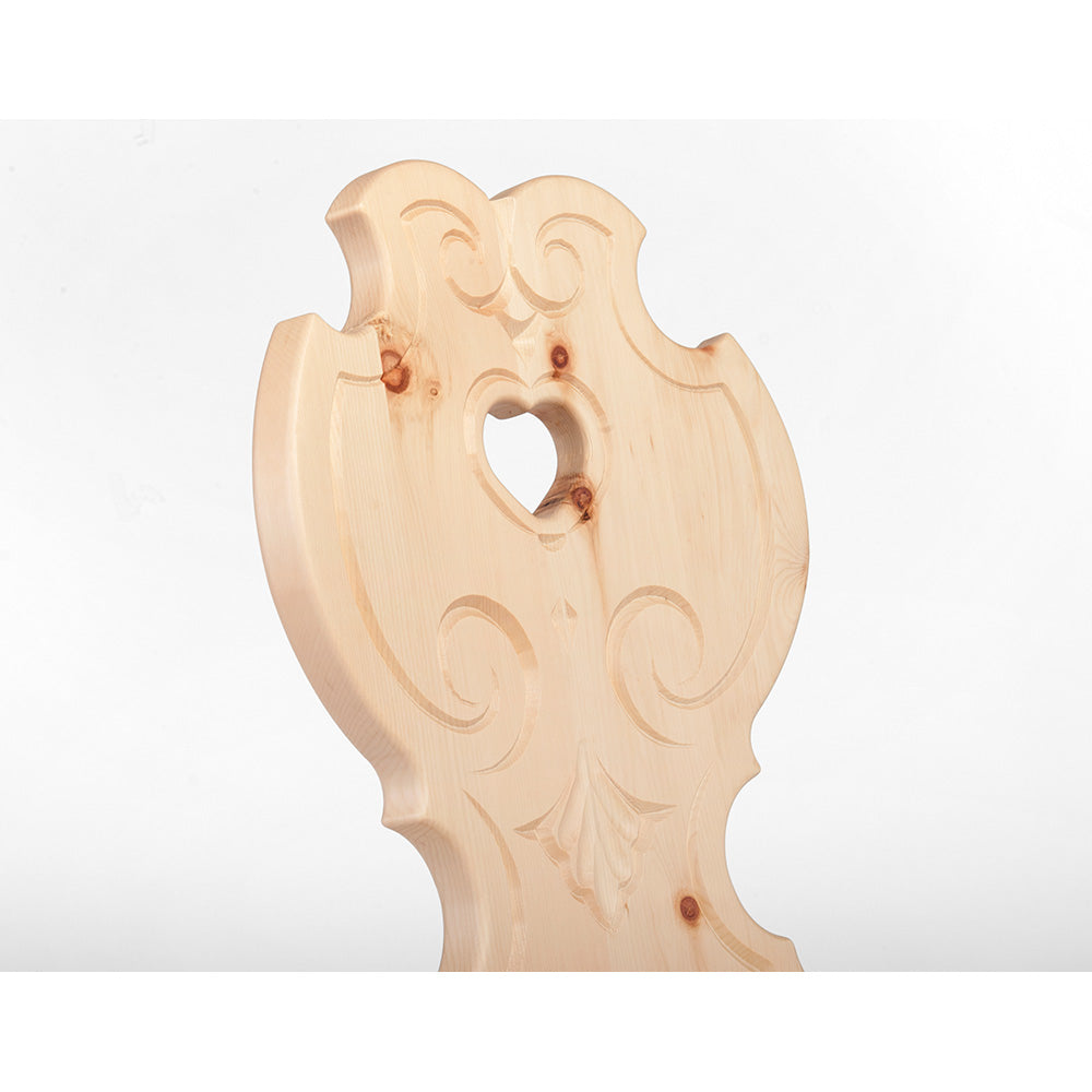 Bauernstuhl aus Zirbenholz - rustikaler Stuhl in Handwerk aus Südtirol 'Sitwell Native'